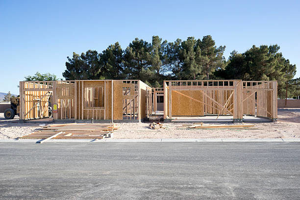exterior shot of a house in the process of being constructed